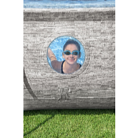 Bestway Power Steel Stacked Stone Swim Vista 4,88 x 3,05 x 1,07 m medence tartozékokkal