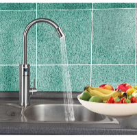 HomeLife INOX DIGITAL elektromos vízmelegítős csap SDR-18DC-3H