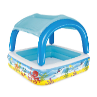 Bestway Gyermekmedence levehető árnyékoló tetővel 140 x 140 x 114 cm