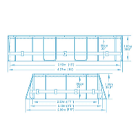 Bestway Power Steel 4,27 x 2,5 x 1 m medence szett 