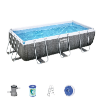 Bestway Power Steel Rattan 4,04 x 2,01 x 1 m medence tartozékokkal