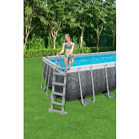 Bestway Power Steel Rattan 4,12 x 2,01 x 1,22 m medence tartozékokkal