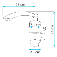 HomeLife Termo Quick elektromos vízmelegítős csaptelep HY30-05