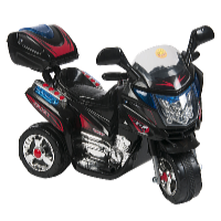 Kids World Gyermek elektromos motorkerékpár Rallye fekete