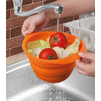De Gusto Silikonový skládací cedník 19,5 cm