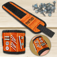 Profi Tools Mágneses szerszámtartó öv, 32 x 9 cm, narancs