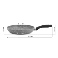 De Gusto STONITE 24 cm-es serpenyő levehető nyéllel