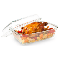 De Gusto Üveg sütőtál fedővel 3,5l