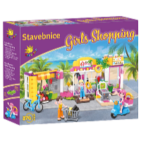 Kids World Girls Shopping építőjáték 376 db