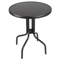 Garden King Fém erkélyasztal üveglappal, átmérő 60 cm