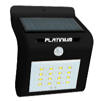 Platinium Napelemes mozgásérzékelős LED lámpa fekete