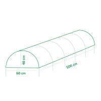 Garden King Fóliaalagút  500 x 40 x 60 cm