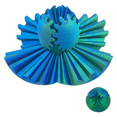 Kids World 3D GEAR BALL - kék-zöld