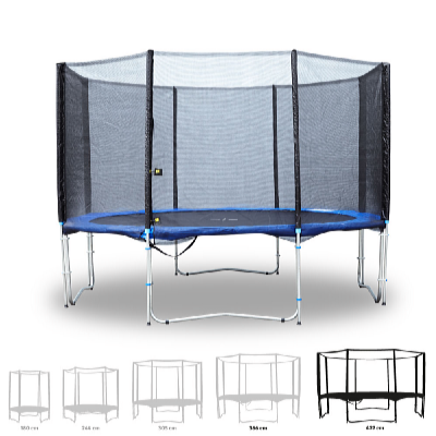 Fitness King Trambulin 427 cm + biztonsági háló + létra