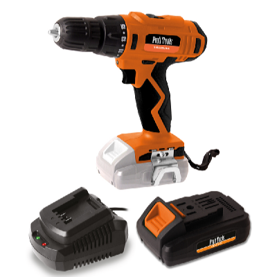 Profi Tools Akkumulátoros fúró J0Z-KT07-18 + Akkumulátor 20V 2Ah + Akkumulátor gyorstöltő