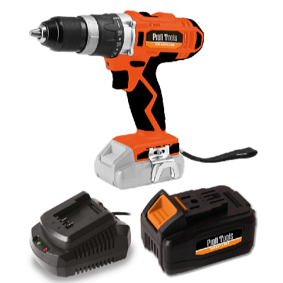 Profi Tools Akkumulátoros ütvefúró J0Z-KT04-18 + Akkumulátor 20V 4Ah + Akkumulátor gyorstöltő