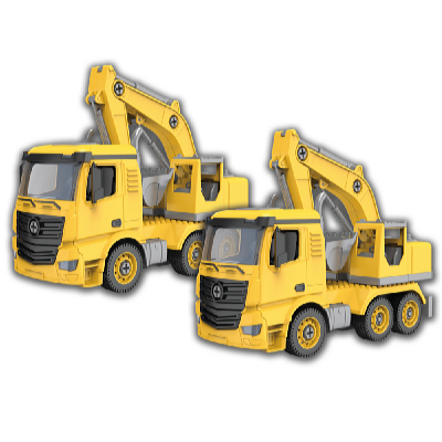 Kids World Logikai építőjáték – LOGIS AUTO markoló - 2db
