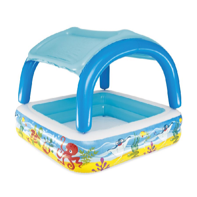Bestway Gyermekmedence levehető árnyékoló tetővel 140 x 140 x 114 cm