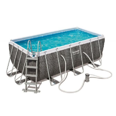 Bestway Power Steel Rattan 4,12 x 2,01 x 1,22 m medence tartozékokkal