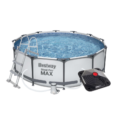 Bestway Steel Pro Max 3,66 x 1 m medence szett tartozékokkal + Piramis szolár vízmelegítő