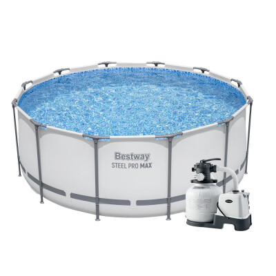 Bestway Steel Pro Max 3,66 x 1,22 m medence KRYSTAL CLEAR 6000 l/óra QX2100 homokszűrő sóbontó készülékkel