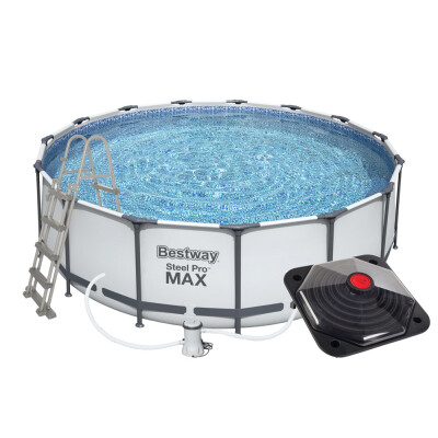 Bestway Steel Pro Max 4,57 x 1,22 m medence szett tartozékokkal + Piramis szolár vízmelegítő
