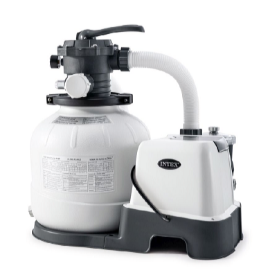Intex Krystal Clear homokszűrő sóbontó készülékkel 6000 l/óra QX2100