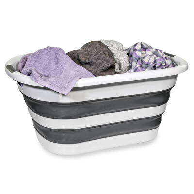 HomeLife Összecsukható szilikon kosár 40l