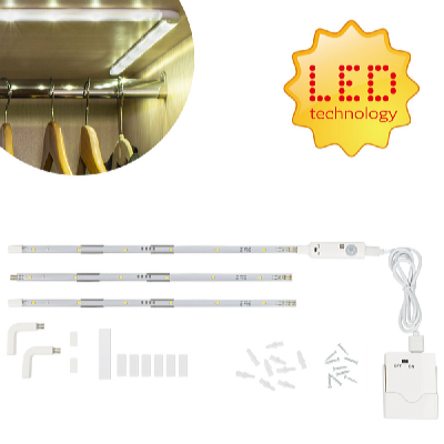 Platinium Vezeték nélküli LED sín mozgásérzékelővel 90 cm MY-84053