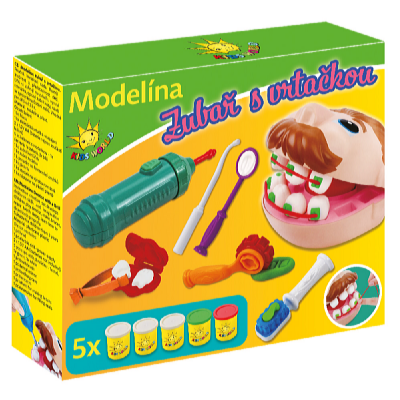 Kids World Gyurmázó fogorvosi szett fúróval