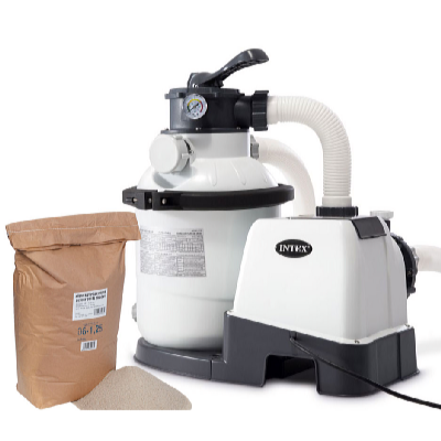 Intex KRYSTAL CLEAR homokszűrő 2000 l/óra SX925 + 25kg szűrőhomok