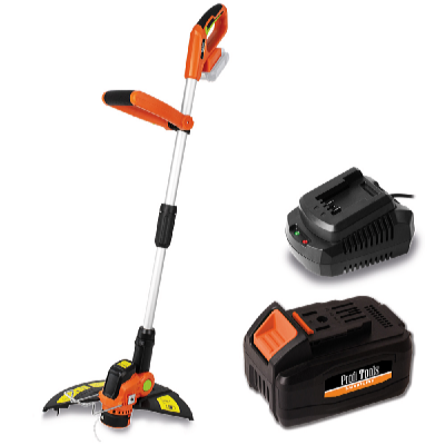 Profi Tools Akkumulátoros fűszegélyvágó N0D-KT01-18 + Akkumulátor 20V 4Ah + Akkumulátor gyorstöltő