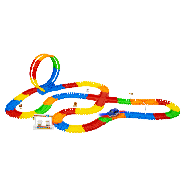 Kids World MAXI RACE világító autópálya 282 db CHP5061