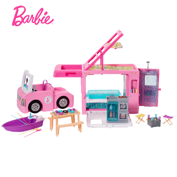 Mattel Barbie karavan snů 3v1 Super Camper GHL93