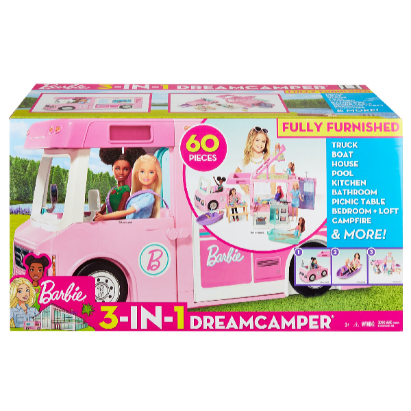 Mattel Barbie karavan snů 3v1 Super Camper GHL93