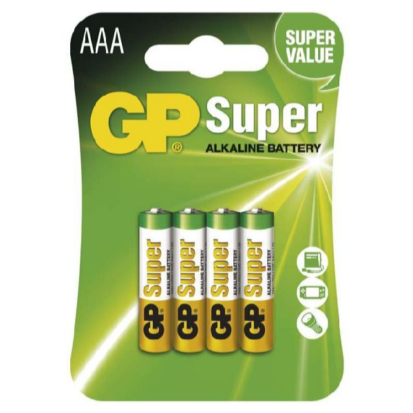GP Batteries Alkalikus elem GP 1,5V AAA 4 db