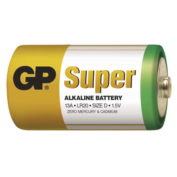 GP Batteries Alkalikus elem GP Super LR20 D 2 db