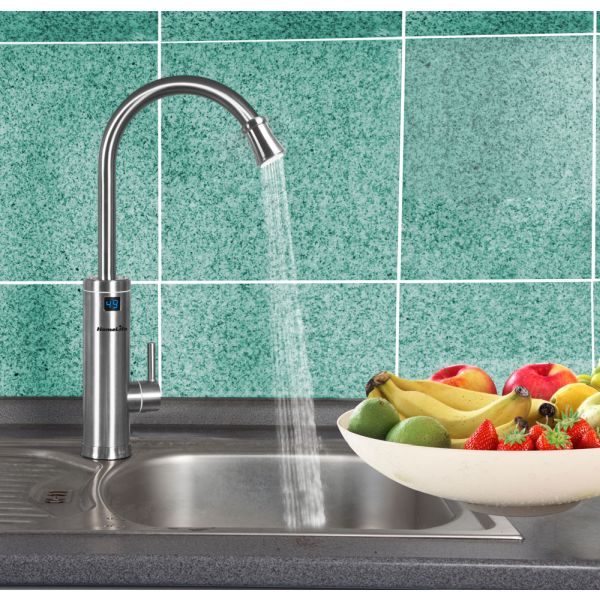 HomeLife INOX DIGITAL elektromos vízmelegítős csap SDR-18DC-3H