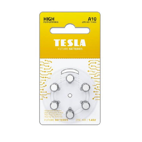 Tesla Elem hallókészülékekbe A10 6 db