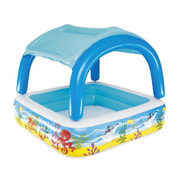 Bestway Gyermekmedence levehető árnyékoló tetővel 140 x 140 x 114 cm
