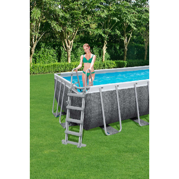 Bestway Power Steel Rattan 4,12 x 2,01 x 1,22 m medence tartozékokkal