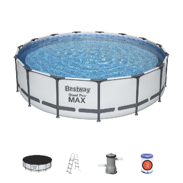 Bestway Steel Pro Max 457 x 107 cm csővázas medence szett - 56488