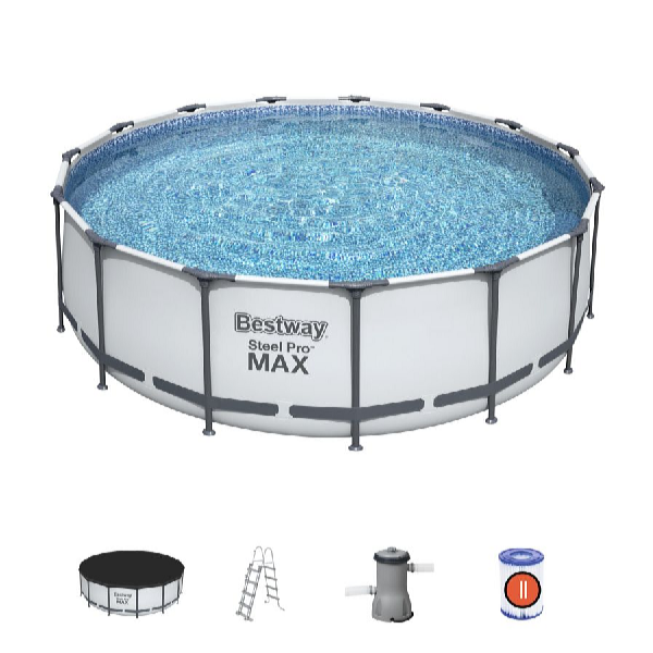 Bestway Steel Pro Max 457 x 122 cm csővázas medence szett - 56438