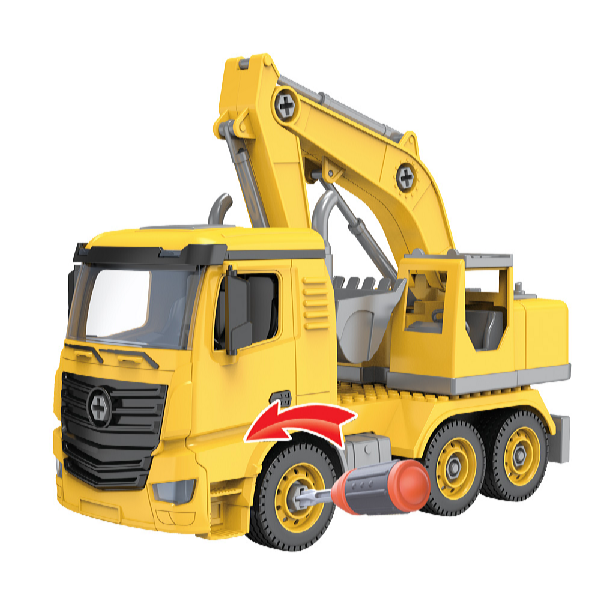 Kids World Logikai építőjáték – LOGIS AUTO markoló