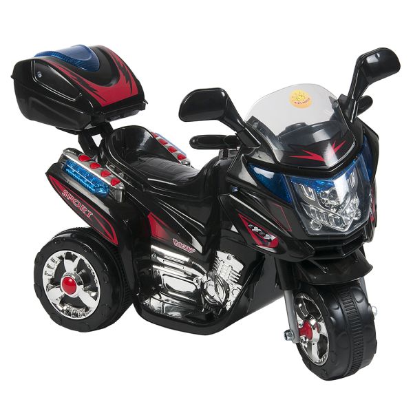 Kids World Gyermek elektromos motorkerékpár Rallye fekete