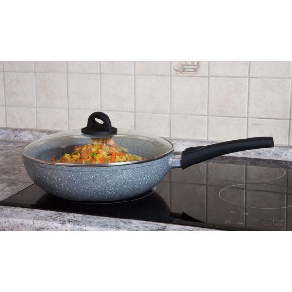 De Gusto STONITE Wok serpenyő 30 cm levehető nyéllel
