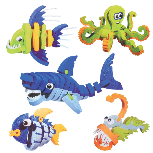 Kids World 3D szivacs puzzle – Tengeri világ