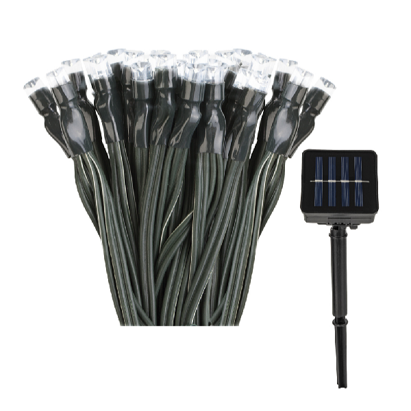 Platinium Napelemes LED fénylánc 200 LED, 20 m, meleg fehér 