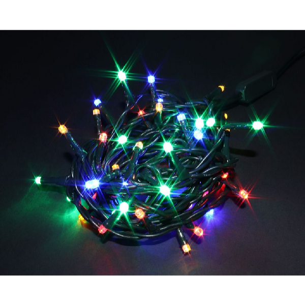 Platinium Napelemes LED fénylánc 100 dióda, 10 m, multicolor