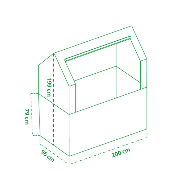 Garden King AGRO BED II fedett magaságyás